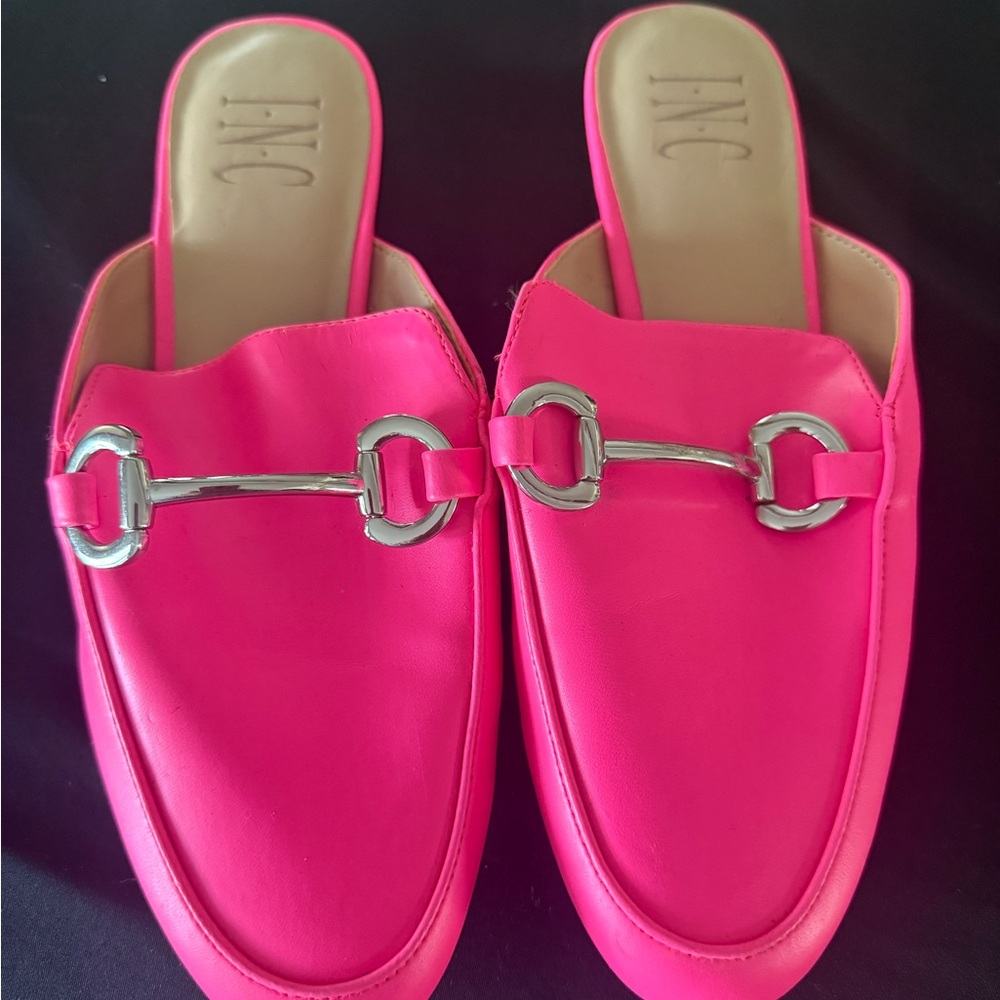INC International Concepts Women's Pink Slip-On Loafers 6